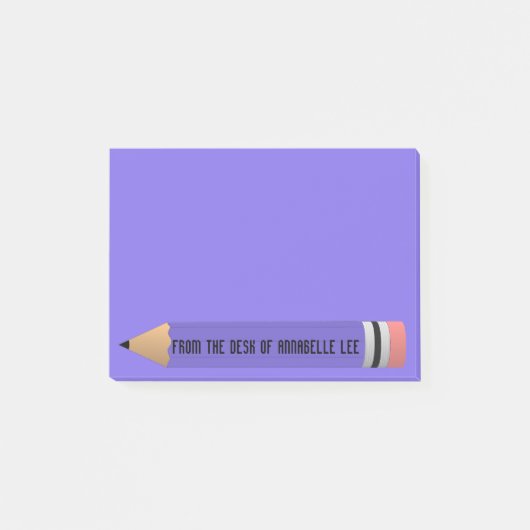 Paars potlood post-it® notes (Voorkant)