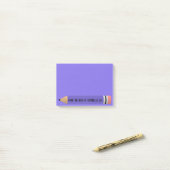 Paars potlood post-it® notes (Op bureau)