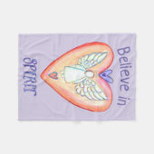 Paars Prayer Angel Blanket Fleece Deken (Voorkant (Horizontaal))