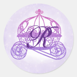 Paars Princess Carriage Stickers