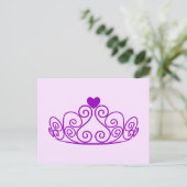 PAARS PRINCIPE TIARA GRAPHIC CROWN  P BRIEFKAART (Staand voorkant)
