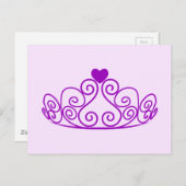PAARS PRINCIPE TIARA GRAPHIC CROWN  P BRIEFKAART (Voorkant / Achterkant)