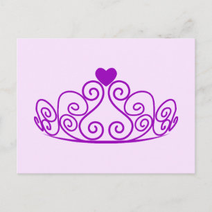 PAARS PRINCIPE TIARA GRAPHIC CROWN  P BRIEFKAART