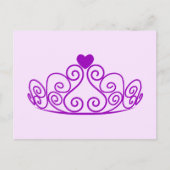 PAARS PRINCIPE TIARA GRAPHIC CROWN  P BRIEFKAART (Voorkant)