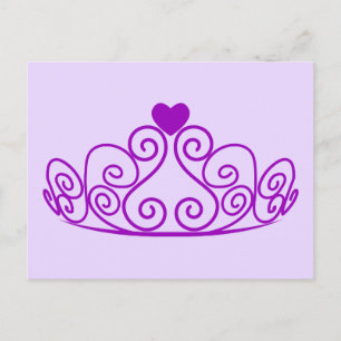 PAARS PRINCIPE TIARA GRAPHIC CROWN  P BRIEFKAART