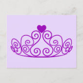PAARS PRINCIPE TIARA GRAPHIC CROWN  P BRIEFKAART (Voorkant)