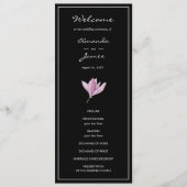 Paars programma voor de uitreiking van het Floral Programmakaart (Voorkant)