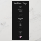 Paars programma voor de uitreiking van het Floral Programmakaart (Achterkant)