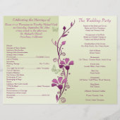 Paars programma voor groene vlinder (Achterkant)