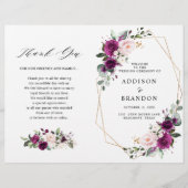 Paars programma voor het weddenschap tussen rozen  (Voorkant)