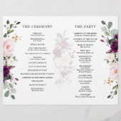 Paars programma voor het weddenschap tussen rozen  (Achterkant)