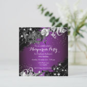 Paars pruimeltje Magische nachtmerrie Kaart (Staand voorkant)