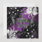 Paars pruimeltje Magische nachtmerrie Kaart (Achterkant)