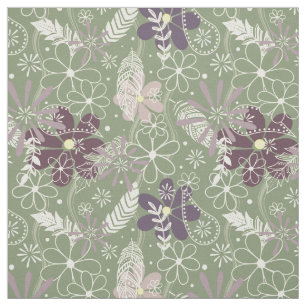 paars pruimen lila veren bloemen patroon stof