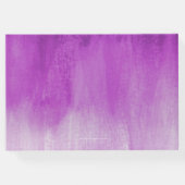 Paars pruimen modern kunstnet aangepast gastenboek (Achterkant)