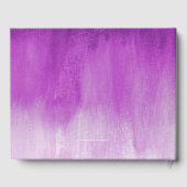 Paars pruimen modern kunstnet aangepast gastenboek (Achterkant)