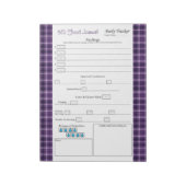 Paars Pset 5 en 1 Notitieblok (Linkerzijde)