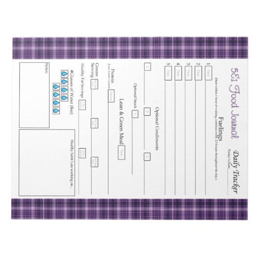 Paars Pset 5 en 1 Notitieblok (Voorkant)