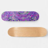 Paars Psychedelic Swirl Persoonlijk Skateboard (Horizontaal)