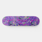 Paars Psychedelic Swirl Persoonlijk Skateboard (Horizontaal)