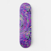 Paars Psychedelic Swirl Persoonlijk Skateboard (Voorkant)