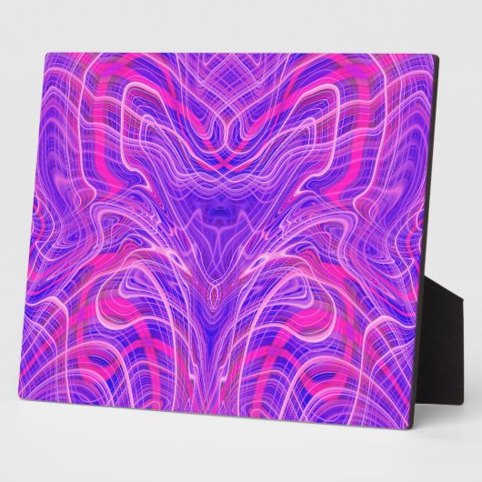 Paars psychedelisch patroon fotoplaat (Zijkant)