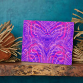Paars psychedelisch patroon fotoplaat (Zijkant)