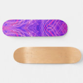 Paars psychedelisch patroon skateboard (Horizontaal)