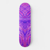Paars psychedelisch patroon skateboard (Voorkant)