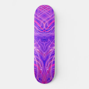 Paars psychedelisch patroon skateboard