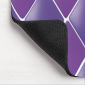 Paars Puffy Diamantpatroon Muismat (Hoek)