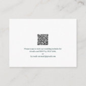 Paars QR-code RSVP voorbeeld  Informatiekaartje (Achterkant)