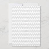 Paars Quatrefoil Chevron Birthday Uitnodiging (Achterkant)