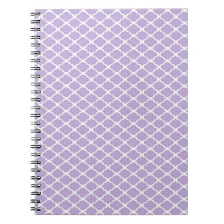 Paars Quatrefoil Notitieboek