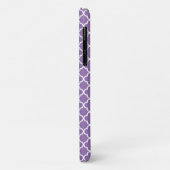 Paars Quatrefoil-patroon Case-Mate iPhone Case (Achterkant/links)