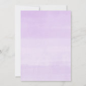 Paars Quinceanera florale lavender lila Kaart (Achterkant)