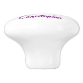 Paars Racing Auto Design Keramische Knop (Zijkant)