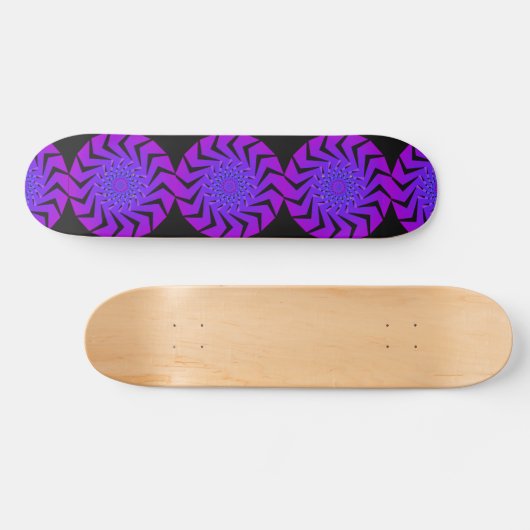 Paars radiaal ontwerp: Skateboard (Horizontaal)