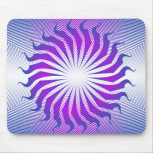 Paars radiaal patroon: Vectortekening: Muismat