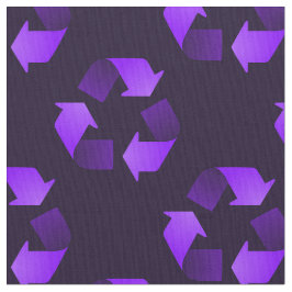 Paars recyclingsymbool stof