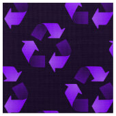 Paars recyclingsymbool stof (Close Up)