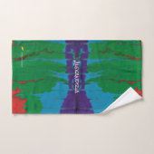 Paars Red Green Blue Abstract Sweat Towel Handdoek (Handdoek)