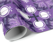 Paars regenwandelpapier cadeaupapier (Rol Hoek)