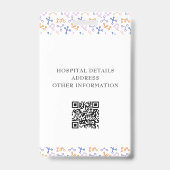Paars Registered Nurse QR Logo Badge (Achterkant)