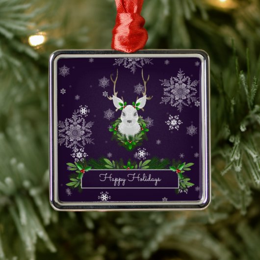 Paars rendierkeramisch Ornament (Boom)