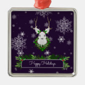 Paars rendierkeramisch Ornament (Voorkant)