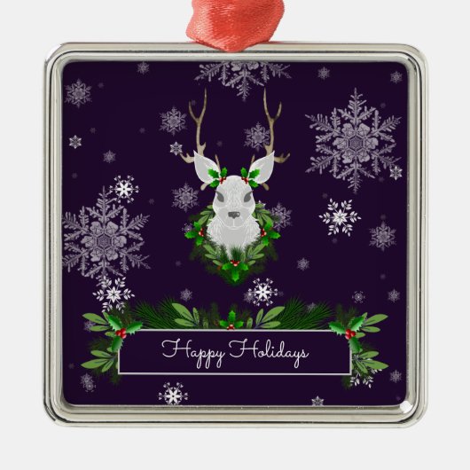 Paars rendierkeramisch Ornament (Voorkant)