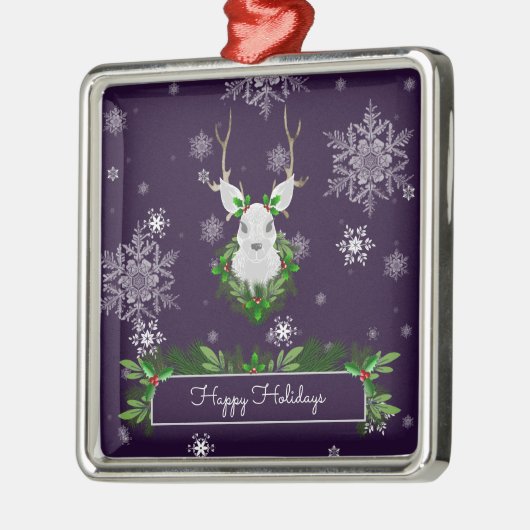 Paars rendierkeramisch Ornament (Links)