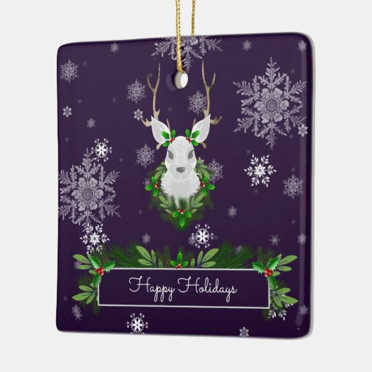 Paars rendierkeramisch Ornament (Links)