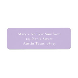 Paars retouradreslabel etiket